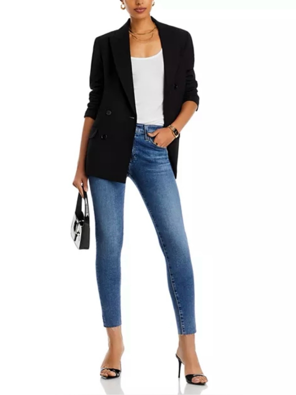 ❤️ Ag Adriano Goldschmied The Legging Ankle Super Skinny Raw Hem Jeans